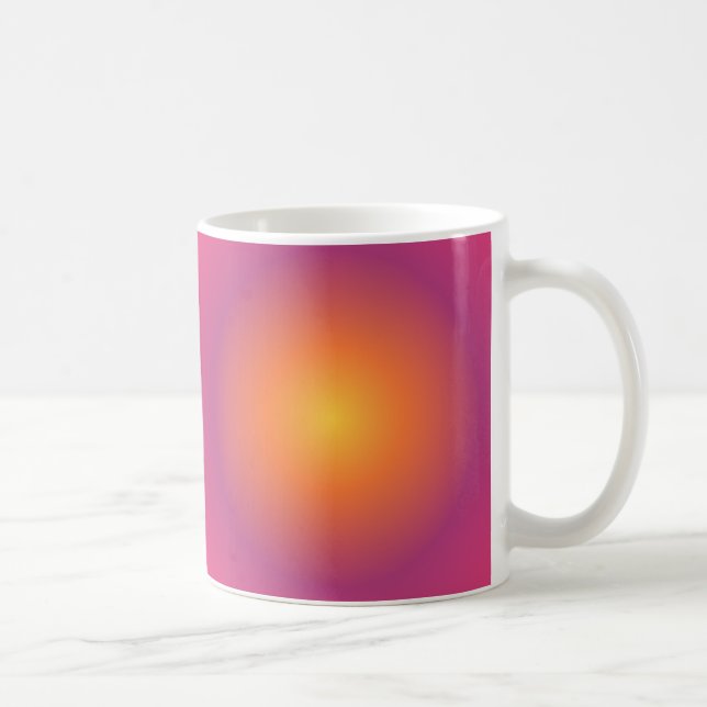 Mug Sagittarius Aura Gradient Zodiac, Jaune Violet (Droite)