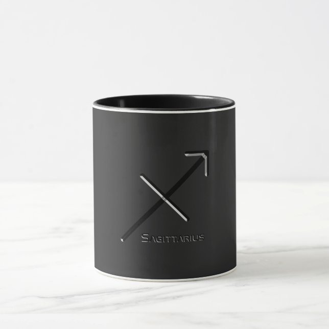 Mug SAGITTARIUS, Conception abstraite du signe zodiaqu (Centre)