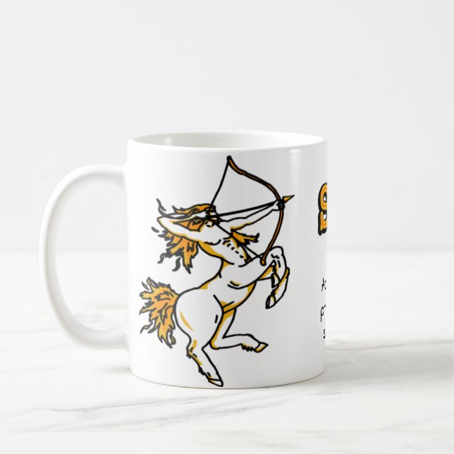Mug Sagittarius Le feu Archer signe une boue astrologi (Gauche)