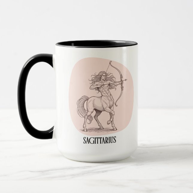 Mug Sagittarius November Zodiac Birthday Gift Present (Gauche)