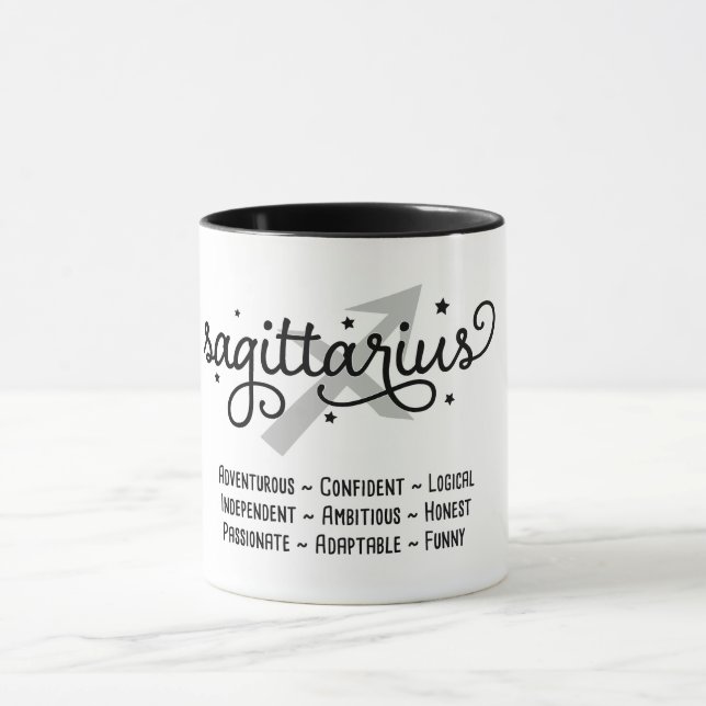 Mug Sagittarius - Traits zodiaques (Centre)