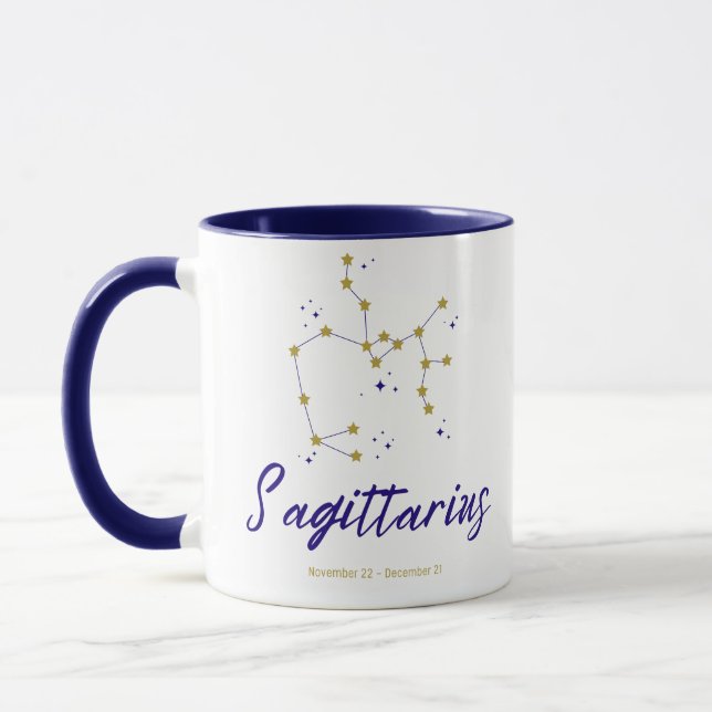 Mug Sagittarius Zodiac Constellation Star Archer Astro (Gauche)