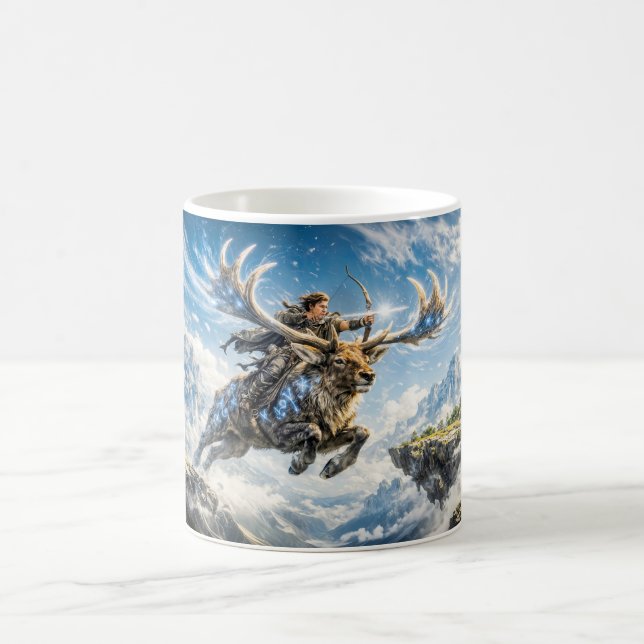 Mug Sagittarius Zodiac with Warrior Riding a Majestic  (Centre)