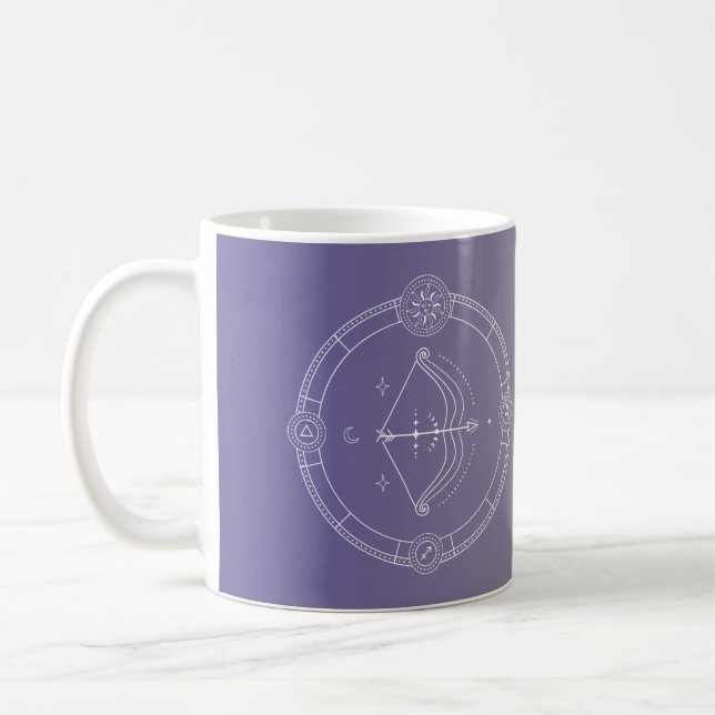 Mug Sagittarius zodiaque horoscope étoile signe gradie (Gauche)