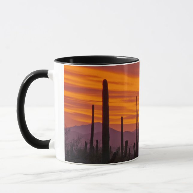 Mug Saguaro, coucher de soleil, Parc national de Sagua (Gauche)