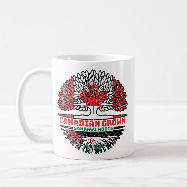 Mug Sahara occidental Sahraoui Canada Racines d'arbres (Gauche)