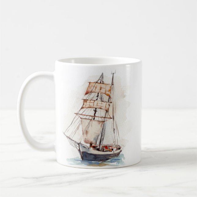 Mug Sailboat . Veleiro (Gauche)