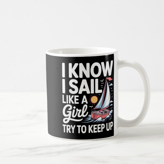 Mug Sailing Art For Women Girls Sailor Sailing Lover S (Droite)