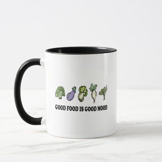 Mug Saine Dire Qu'Une Bonne Nourriture Est Bonne Humeu (Gauche)