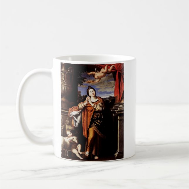 Mug Saint Agnes par Domenico Zampieri (Gauche)