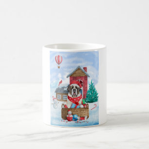Mug Saint Bernard Chien dans la neige Maison de Chien
