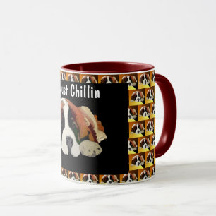 Mug Saint Bernard Chien Juste Chillin