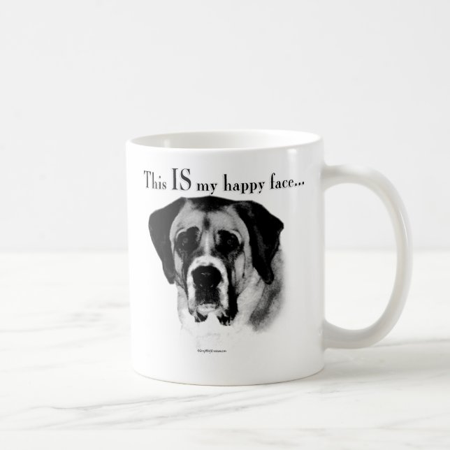 Mug Saint Bernard Joyeux Visage (Droite)