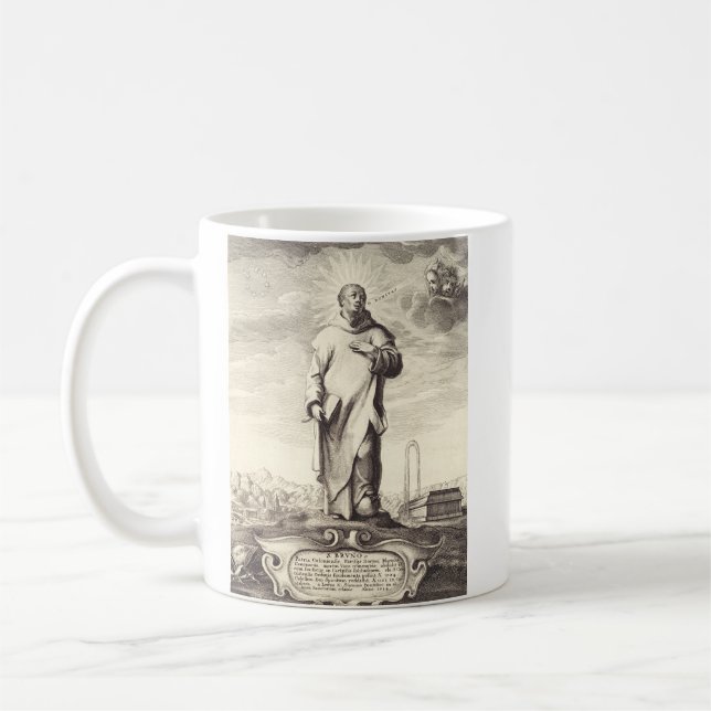 Mug Saint Bruno de Cologne Gravure Ancienne Style Arti (Gauche)