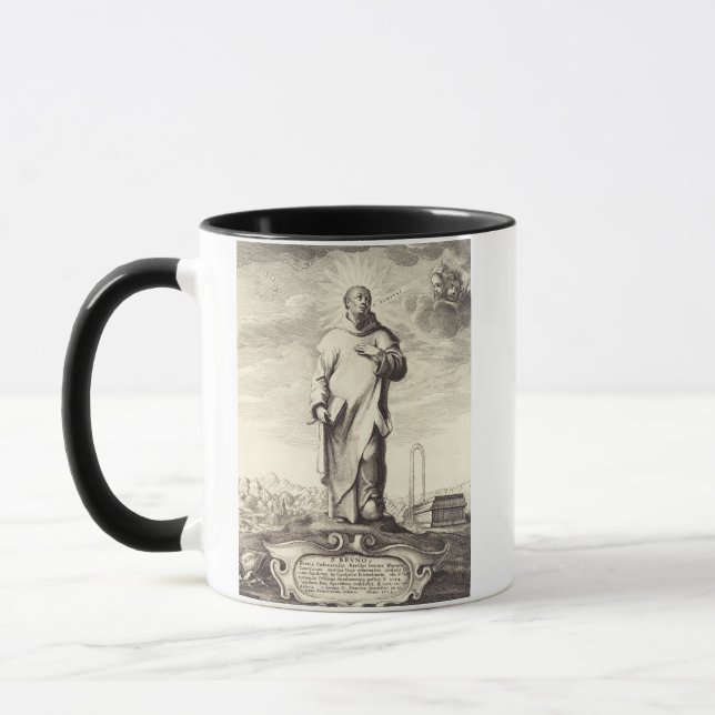 Mug Saint Bruno de Cologne Gravure Ancienne Style Arti (Gauche)