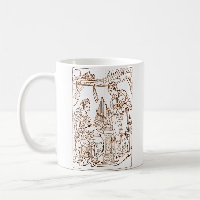 Mug Saint Cecilia avec Sainte Catherine d'Alexandrie (Gauche)