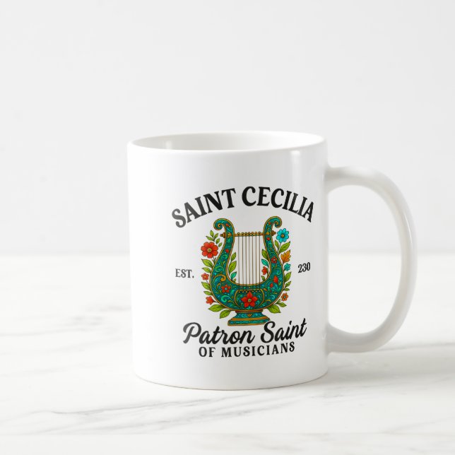 Mug Saint Cecilia Patron Saint Of Musicians Catholic M (Droite)