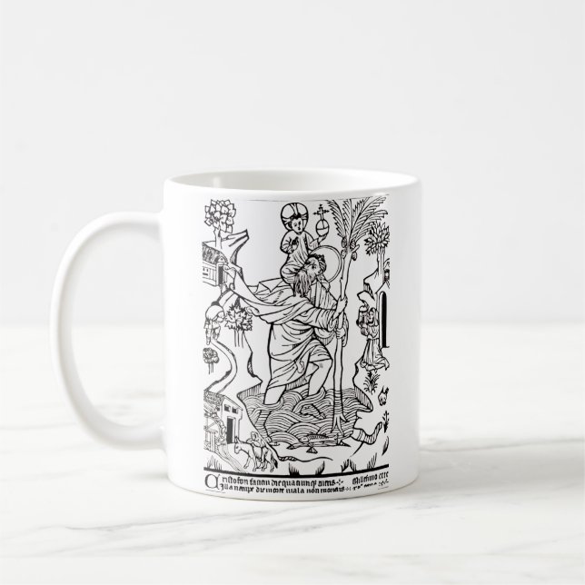Mug Saint Christophe catholique romain (Gauche)