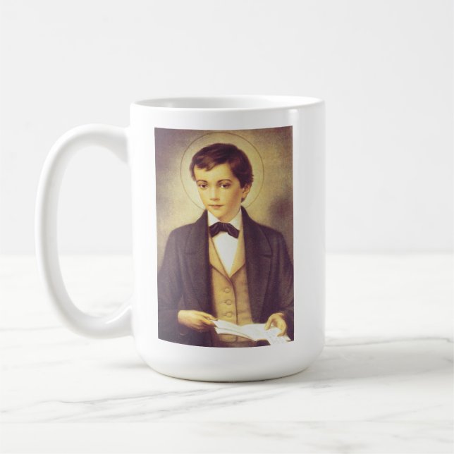 Mug Saint Dominic Savio étudiant de John Bosco (Gauche)