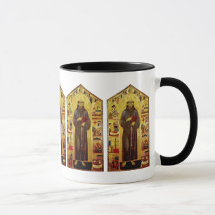 Mug Saint Francis d'iconographie médiévale d'Assisi