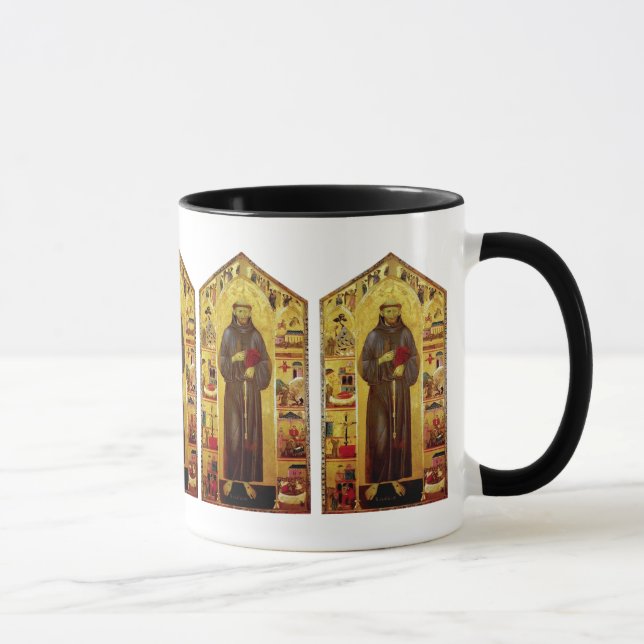 Mug Saint Francis d'iconographie médiévale d'Assisi (Droite)