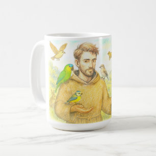 Mug Saint François - le sermon aux oiseaux et aux anim