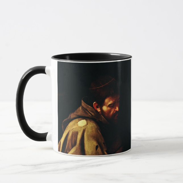 Mug Saint François par Le Caravage Chef-d'œuvre baroqu (Gauche)