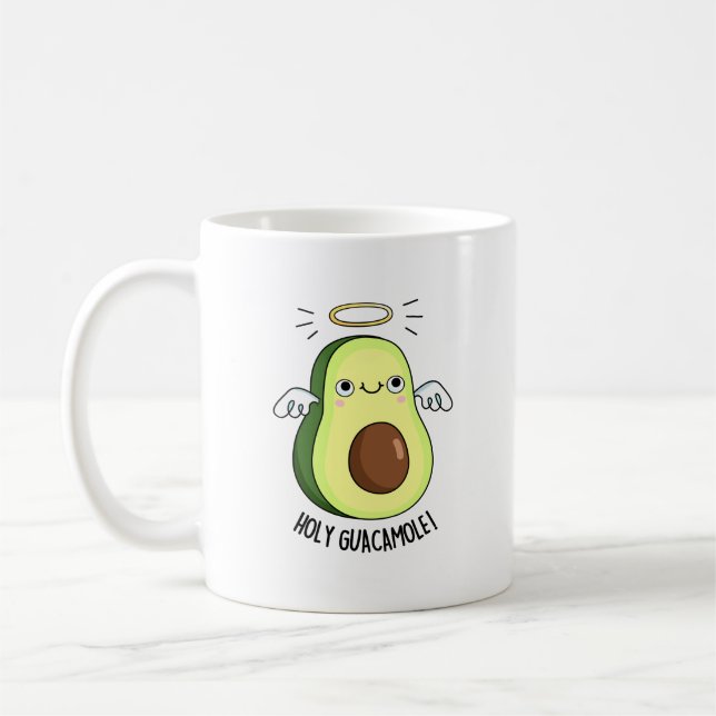 Mug Saint Guacamole Drôle Goody Avocado Pun (Gauche)