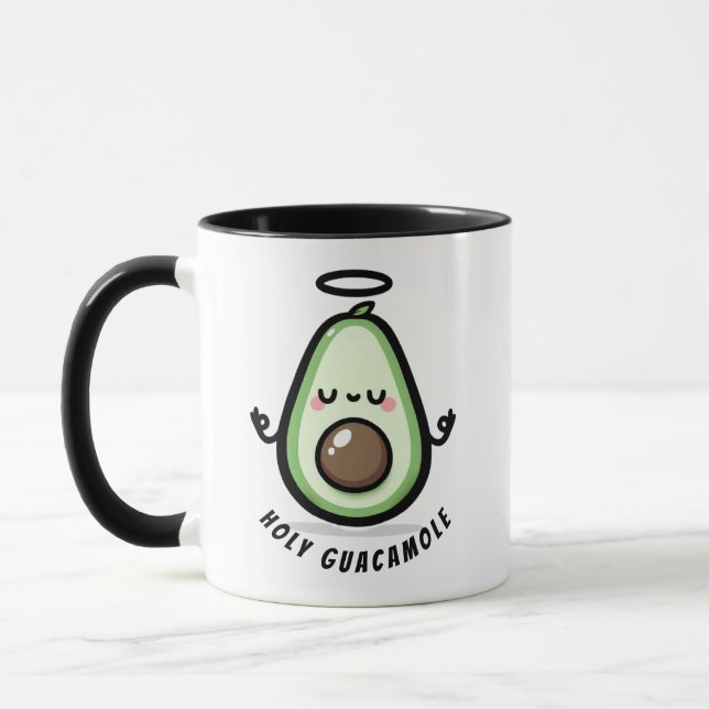 Mug Saint Guacamole Mignon Avocat – Blague Drôle  (Gauche)