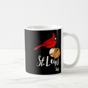 Mug Saint-Louis Cardinal Rouge Numéro 50 Art Baseball 