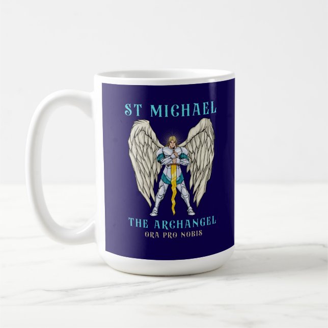 Mug Saint Michel Archange Prière Catholique (Gauche)