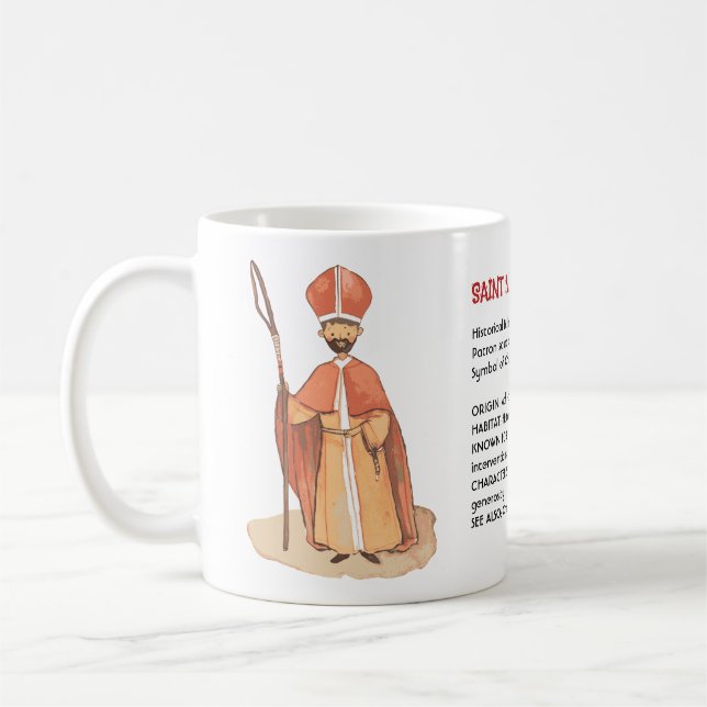 Mug Saint Nicolas : Icône de la Charité & Histoire Cad (Gauche)