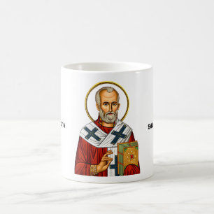 Mug Saint Nicolas icône orthodoxe serbe des saints
