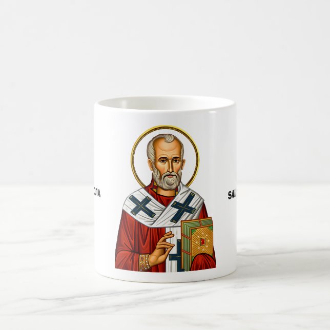 Mug Saint Nicolas icône orthodoxe serbe des saints (Centre)
