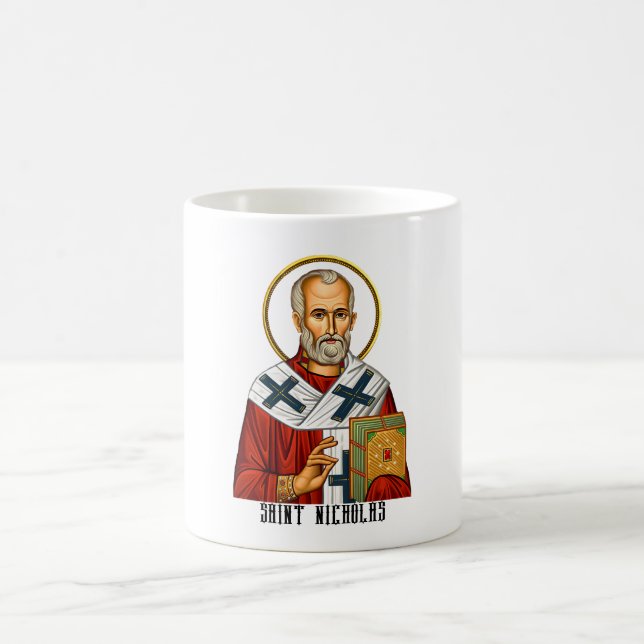 Mug Saint Nicolas icône orthodoxe serbe des saints (Centre)