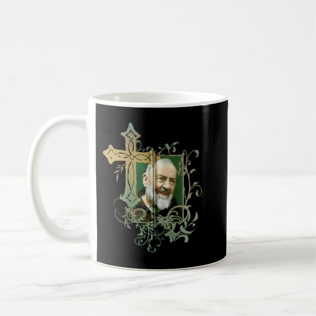 Mug Saint Padre Pio Prière Croix Catholicités Saint Sa (Gauche)