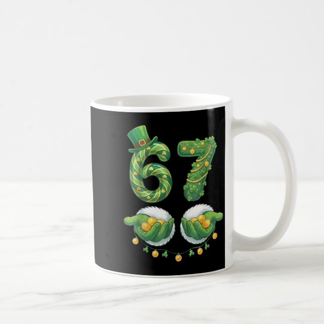 Mug Saint Patrick Day Six Seven 67 Mème drôle 67 Femme (Droite)