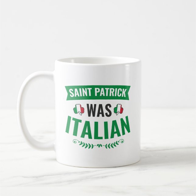 Mug Saint Patrick Était Jour de la Saint Patrick Itali (Gauche)