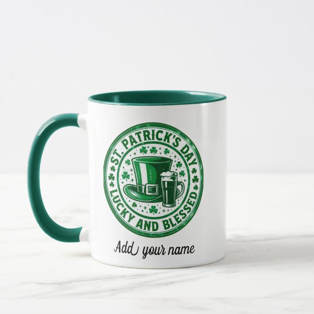 Mug Saint Patrick, fête de la chance et de la grâce (Gauche)