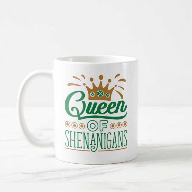 Mug Saint Patrick, fête de la Reine des Shenanigans (Gauche)