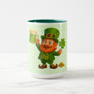 Mug Saint Patrick journée de lutin mignon et fantaisis