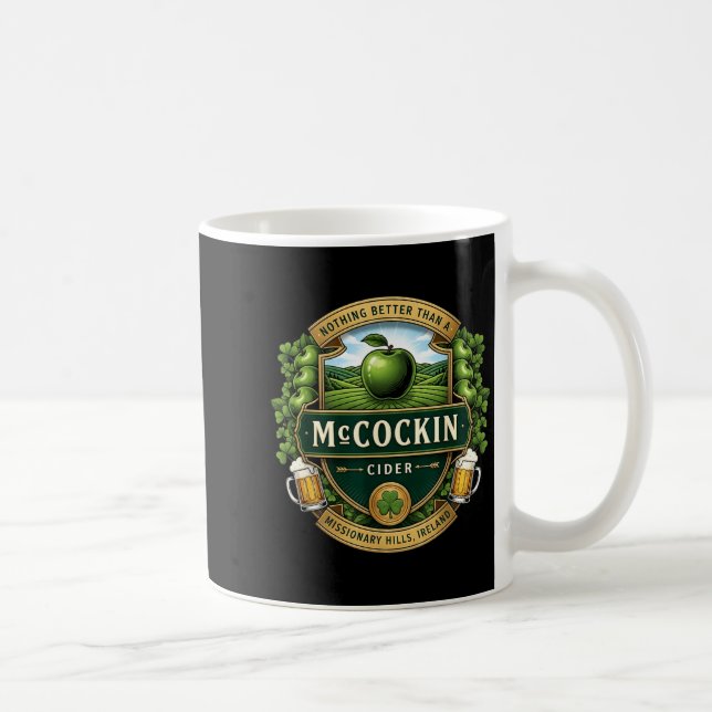 Mug Saint-Patrick Mcin Cider Humour Drôle pour Hommes (Droite)