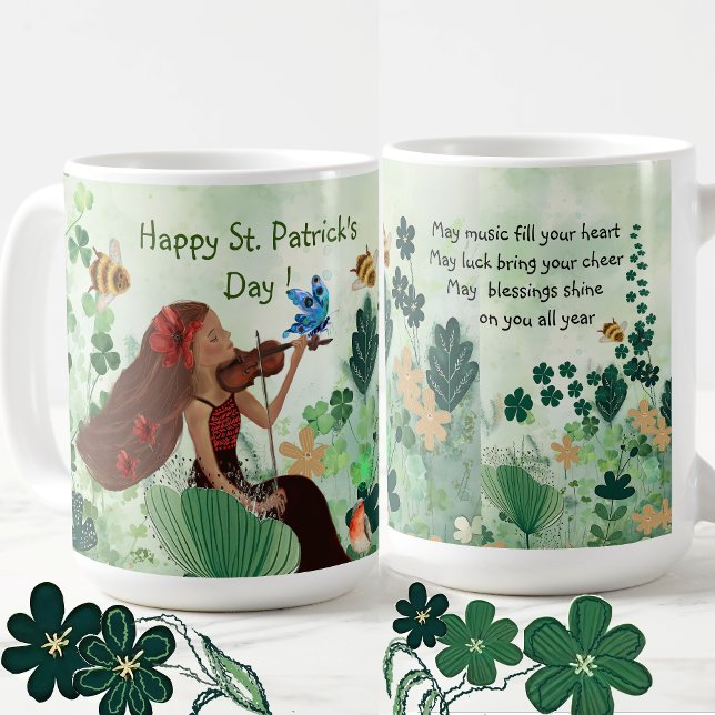Mug Saint Patrick's Day avec musique (ST Patrick's Day with music Mug)