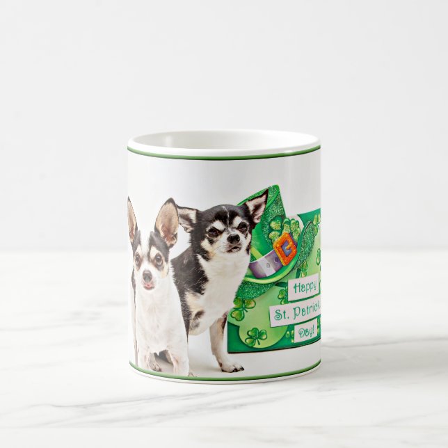 Mug Saint Patrick's Day Chihuahua's (Centre)