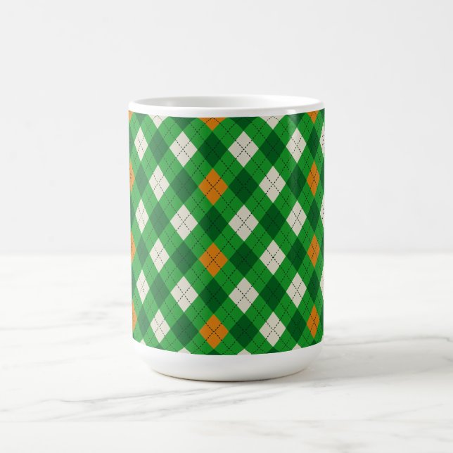 Mug Saint Patrick's Day couleur Irlandaise argyles (Centre)