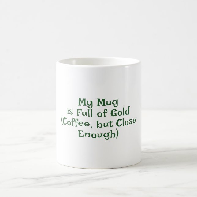 Mug Saint Patrick's Day, Drôle Texte Restez chanceux (Centre)