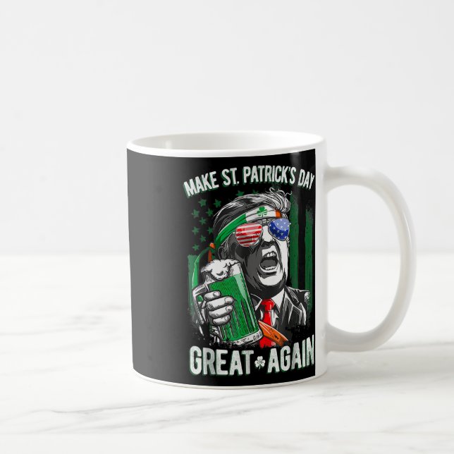Mug Saint-Patrick's Day Great again Funny Trump 1 (Droite)