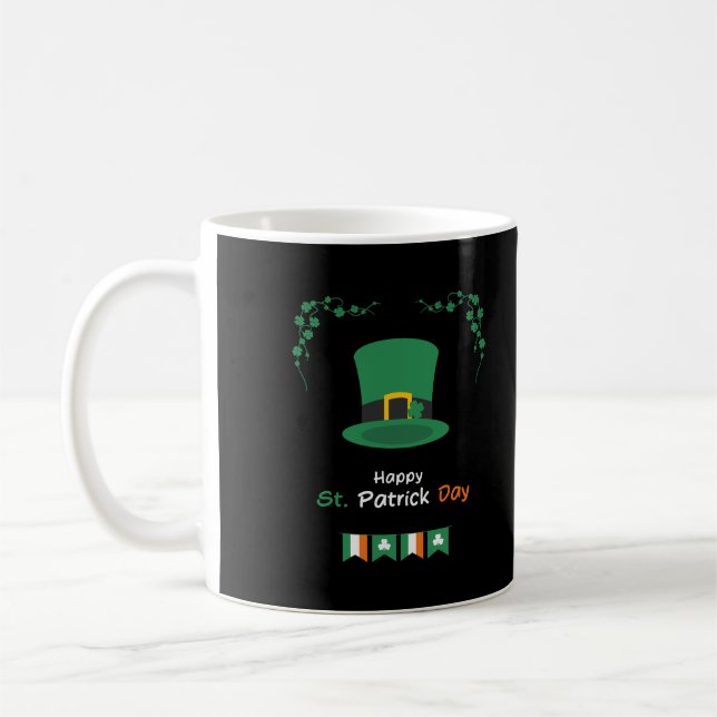 Mug Saint Patricks Day Irlandais chanceux - Irlandais  (Gauche)