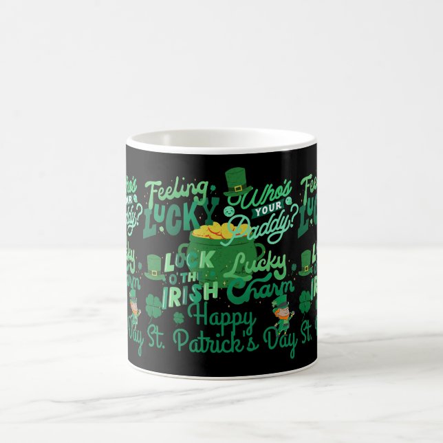 Mug Saint Patrick's Day Irlandais Shamrock de la chanc (Centre)