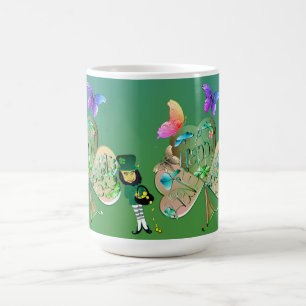 Mug Saint Patrick's day Leprechaun avec nom